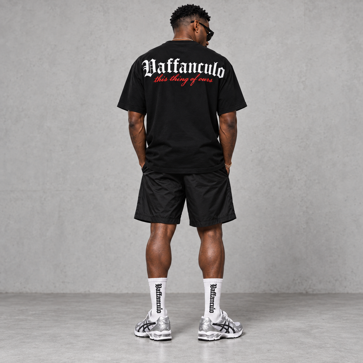 Vaffanculo Oversized Tee - Black